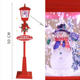 Maxbell Christmas Street Lamp Landscape Props for Home Outdoor Indoor Snowman