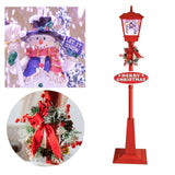 Maxbell Christmas Street Lamp Landscape Props for Home Outdoor Indoor Snowman