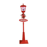 Maxbell Christmas Street Lamp Landscape Props for Home Outdoor Indoor Santa Claus