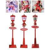 Maxbell Christmas Street Lamp Landscape Props for Home Outdoor Indoor Santa Claus