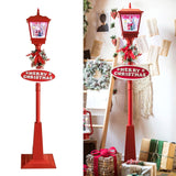 Maxbell Christmas Street Lamp Landscape Props for Home Outdoor Indoor Santa Claus