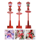 Maxbell Christmas Street Lamp Landscape Props for Home Outdoor Indoor Santa Claus