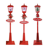 Maxbell Christmas Street Lamp Landscape Props for Home Outdoor Indoor Santa Claus