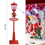 Maxbell Christmas Street Lamp Landscape Props for Home Outdoor Indoor Santa Claus