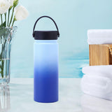 Maxbell Water Bottle Leakproof Durable Large Capacity Keep Warm for Gym Gift Fitness dark blue