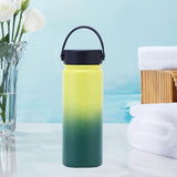 Maxbell Water Bottle Leakproof Durable Large Capacity Keep Warm for Gym Gift Fitness yellow-green