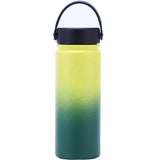 Maxbell Water Bottle Leakproof Durable Large Capacity Keep Warm for Gym Gift Fitness yellow-green