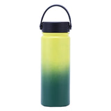 Maxbell Water Bottle Leakproof Durable Large Capacity Keep Warm for Gym Gift Fitness yellow-green