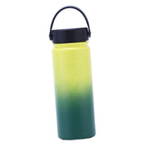 Maxbell Water Bottle Leakproof Durable Large Capacity Keep Warm for Gym Gift Fitness yellow-green