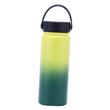 Maxbell Water Bottle Leakproof Durable Large Capacity Keep Warm for Gym Gift Fitness yellow-green