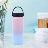 Maxbell Water Bottle Leakproof Durable Large Capacity Keep Warm for Gym Gift Fitness pink blue