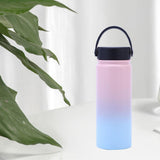 Maxbell Water Bottle Leakproof Durable Large Capacity Keep Warm for Gym Gift Fitness pink blue