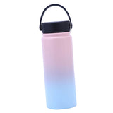 Maxbell Water Bottle Leakproof Durable Large Capacity Keep Warm for Gym Gift Fitness pink blue