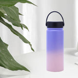 Maxbell Water Bottle Leakproof Durable Large Capacity Keep Warm for Gym Gift Fitness light purple powder