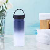 Maxbell Water Bottle Leakproof Durable Large Capacity Keep Warm for Gym Gift Fitness blue and white