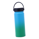 Maxbell Water Bottle Leakproof Durable Large Capacity Keep Warm for Gym Gift Fitness blue-green