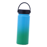 Maxbell Water Bottle Leakproof Durable Large Capacity Keep Warm for Gym Gift Fitness blue-green