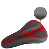Maxbell Shock Absorb Bike Seat Cover Bicycle Cushion Covers Replacement Red Black