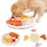 Maxbell Pet Snuffle Mat Pizza Shape Puzzle Toys Natural for Games Dogs Outdoor