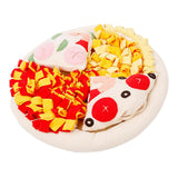 Maxbell Pet Snuffle Mat Pizza Shape Puzzle Toys Natural for Games Dogs Outdoor