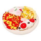 Maxbell Pet Snuffle Mat Pizza Shape Puzzle Toys Natural for Games Dogs Outdoor