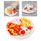 Maxbell Pet Snuffle Mat Pizza Shape Puzzle Toys Natural for Games Dogs Outdoor