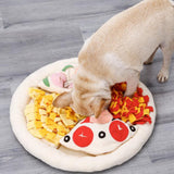 Maxbell Pet Snuffle Mat Pizza Shape Puzzle Toys Natural for Games Dogs Outdoor