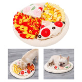 Maxbell Pet Snuffle Mat Pizza Shape Puzzle Toys Natural for Games Dogs Outdoor