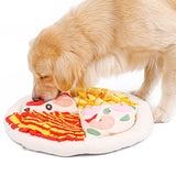 Maxbell Pet Snuffle Mat Pizza Shape Puzzle Toys Natural for Games Dogs Outdoor