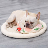 Maxbell Pet Snuffle Mat Pizza Shape Puzzle Toys Natural for Games Dogs Outdoor