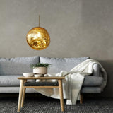 Maxbell Nordic Hanging Indoor Lamp Pendant Lights Living Room Creative Home Decors Golden 20cm