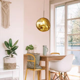 Maxbell Nordic Hanging Indoor Lamp Pendant Lights Living Room Creative Home Decors Golden 20cm