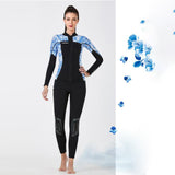 Maxbell Wetsuit Top 3mm Neoprene Adults for Water Sports in Cold Water S Women Blue