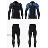 Maxbell Wetsuit Top 3mm Neoprene Adults for Water Sports in Cold Water L Men Blue