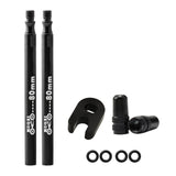 Maxbell Presta Value Extender Values Extension with Core & Adaptor 2pcs Black 80mm