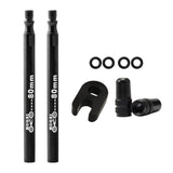 Maxbell Presta Value Extender Values Extension with Core & Adaptor 2pcs Black 80mm