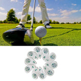 Maxbell 10x Golf Iron Head Covers Club Set PU Magic Tape Waterproof for Woods Wedge White