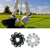 Maxbell 10x Golf Iron Head Covers Club Set PU Magic Tape Waterproof for Woods Wedge White