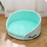 Maxbell Dog Bed Nesting Bed Fluffy Round Pet Cats Sleeping Pad Cat Nest Green