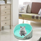 Maxbell Dog Bed Nesting Bed Fluffy Round Pet Cats Sleeping Pad Cat Nest Green