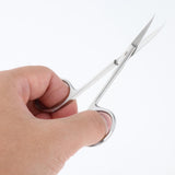 Maxbell Cuticle Scissors Portable Durable Curved for Nail Care Facial Hair Eyebrows