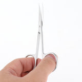 Maxbell Cuticle Scissors Portable Durable Curved for Nail Care Facial Hair Eyebrows