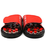 Maxbell Acupressure Slippers Plantar Massage 1 Pair Acupoint for Fitness Outdoor Red 40-41