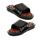 Maxbell Acupressure Slippers Plantar Massage 1 Pair Acupoint for Fitness Outdoor Brown 44-45