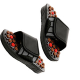 Maxbell Acupressure Slippers Plantar Massage 1 Pair Acupoint for Fitness Outdoor Brown 44-45