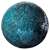 Maxbell Mosaic Sphere Balls Set Housewares Balls for Coffee Table Decor Living Room Blue 3Pcs