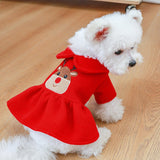 Maxbell Winter Warm Pet Dog Clothes Small Dog Costume Party Clothes  Skirt L