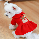 Maxbell Winter Warm Pet Dog Clothes Small Dog Costume Party Clothes  Skirt L