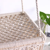 Maxbell Handmade Hanging Cat Bed Macrame Shelf Hand-woven Space Saver Living Hall