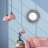 Maxbell Wall Hanging Mirror Small Circle Mirrors for Bedroom Corridor Hallway C